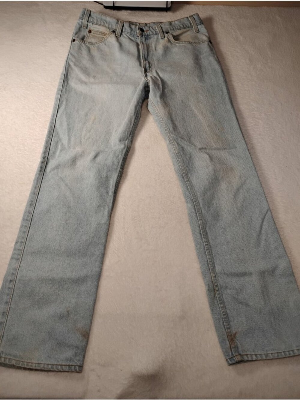 Vtg Levi Strauss & Co Mens Jeans Two Horse Brand USA 80s 90s Straight Leg 34X31